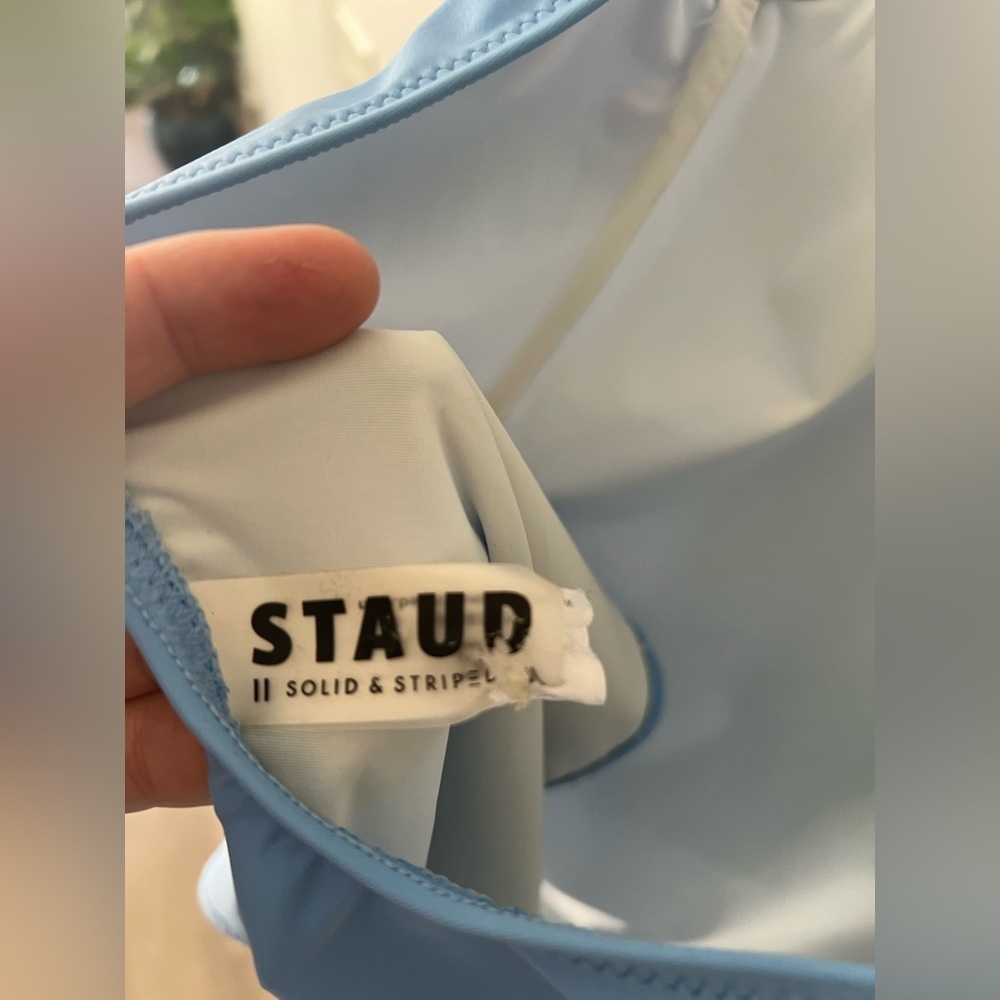 STAUD Sky Blue One Piece Swimsuit S NWOT - Picture 4 of 6